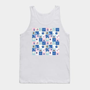 Abstract Christmas geometric pattern Tank Top